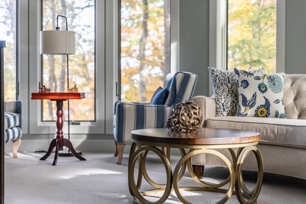 Cozy living room with modern decor